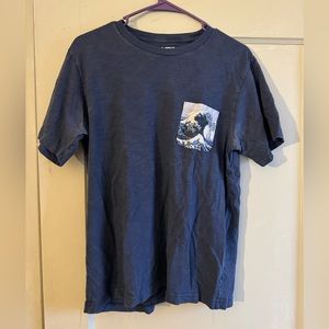 Uniqlo Hokusai Great Wave Front Pocket Tee